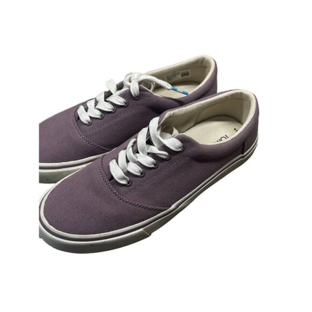 TOMS Women's Canvas Purple Casual Sneakers Size 8 - Picture 4 of 8